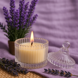 Lavender Scented Soy Wax Candle | front view