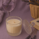 Lavender Scented Soy Wax Candle | non lit view