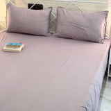 Lavender Solid 400TC Pure Cotton Bedsheet Set | full view
