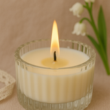 Lily of Valley Scented Soy Wax Candle | focus view