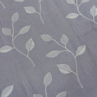 Mauve Leaf Pattern Double Lace 400TC Bedsheet | focus view