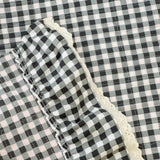 Midnight Cottage Picnic Ghingham Bedcover Set | Set of 5 | frill view
