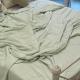 Mint Green Cooling Silk Comforter | creative view