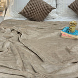 Mocha Beige Super Soft Plush Blanket – Single Layer creative view