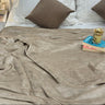 Mocha Beige Super Soft Plush Blanket – Single Layer creative view