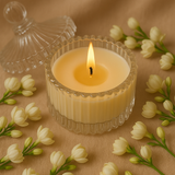 Mogra Scented Soy Wax Candle | creative view