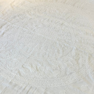 Mor Hand-Embroidered Chikankari 3-Piece Set | kadhai view