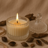 Musk Scented Soy Wax Candle | creative view