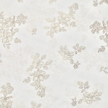 Muted Brown FloralKing Size Bedsheet Set (5 Pieces) with 4 Pillow Covers | focus view