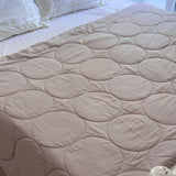 Muted Brown Soft Fibre Quilted AC Comforter | clear view
