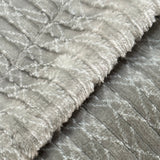 Muted Green Textured Winter Blanket – Single Layer focus view