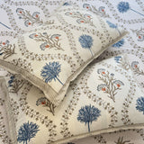 Nature Harmony Handblocked Cotton Bedsheet | Aesthetic Shot