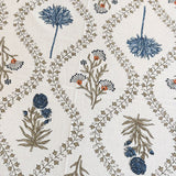 Nature Harmony Handblocked Cotton Bedsheet | Close View