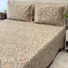 Paisley floral knitted bedcover | overall view 