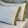 Phoolbari Mist Print 400TC Cotton Bedsheet | King Size | side view