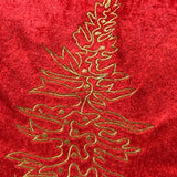 Red Embroidered Christmas Cushion Cover – Single Piece | Christmas Special Closeup view