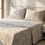 Resh Jaal Premium Reversible Jacquard Bedcover Set (King Size) | full view
