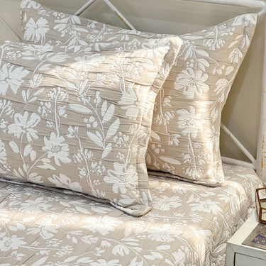 Resh Jaal Premium Reversible Jacquard Bedcover Set (King Size) | side view