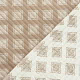 Reversible Peach Mul Cotton Bedcover Set | reversible view