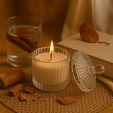 Sandalwood Scented Soy Wax Candle | full view