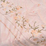 Soft Pink Embroidered AC Comforter | Double | close view