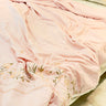 Soft Pink Embroidered AC Comforter | Double | top view