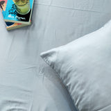 Solid Powder Blue 400 TC Cotton Bedsheet Set creative view