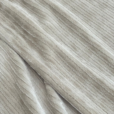 Taupe Textured Winter Blanket – Plush Single Layer closeup view