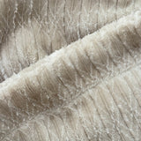 Taupe Textured Winter Blanket – Plush Single Layer focus view