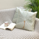 Tropical Palm Embroidered Cushion Cover | creative view