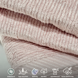 Ultra-Soft Bamboo hand Towels (Set of 2) | Sensitive Skin Special | Pink | focus shot
