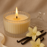 Vanilla Scented Soy Wax Candle | front view