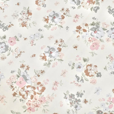 Vintage Pastel Floral King Size Bedsheet Set (5 Pieces) with 4 Pillow Covers | focus view