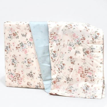 Vintage Pastel Floral King Size Bedsheet Set (5 Pieces) with 4 Pillow Covers | front view