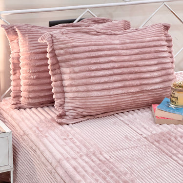 Warm Beige Cotton Feel Bedsheet Set | King Size | Soft & Cozy Winter Essential creative view