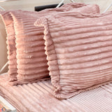 Warm Beige Cotton Feel Bedsheet Set | King Size | Soft & Cozy Winter Essential focus view