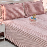 Warm Beige Cotton Feel Bedsheet Set | King Size | Soft & Cozy Winter Essential overall view