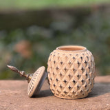 ceramic ginger vase jar | full view