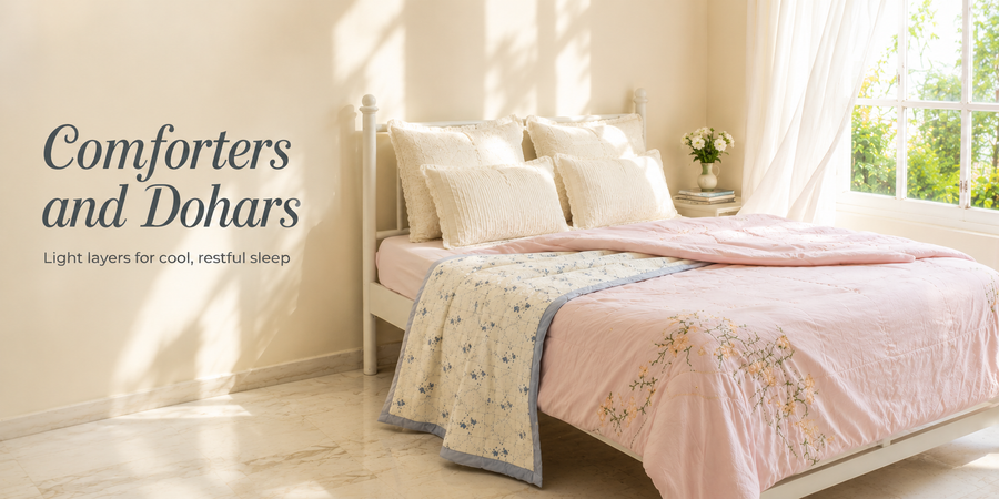 comforter and dohar banner - desktop