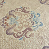 designer knitted bedcover set | close view