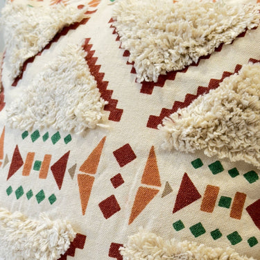 geometric tufted cushion cover | Close View 
