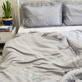 grey milk fibre ac comforter | creative view