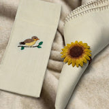 handmade embroidery dining set of 6 | full view