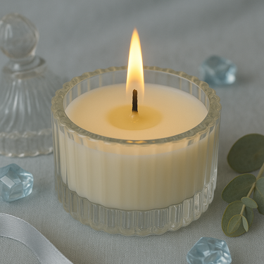 Iceberg Fresh Scented Soy Wax Candle | Clear Jar | 100ml