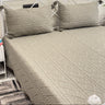 olive knitted bedcover set | Overall View