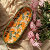 orange decoupage handmade tray | creative view 